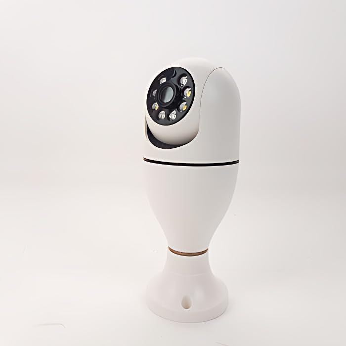 360-Degree WiFi Panorama Security Camera, 1080P HD Bulb Camera with Motion Detection, E27 Base, Day/Night Mode, Remote Viewing, Smart Home Surveillance-picture-29