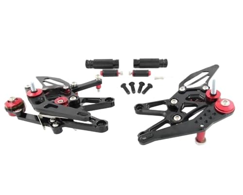 Repose-pieds moto réglables Daytona 675R 2013-2018 pédales arrière noir