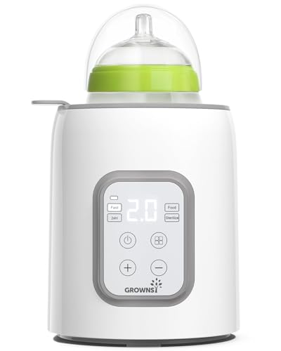 Flaschenwärmer Baby, GROWNSY 8-in-1 Flaschenwärmer für alle Flaschen mit Timer, präziser Temperaturkontrolle und automatischer Abschaltung, multifunktionaler Flaschenwärmer für Muttermilch 1 Flaschenwärmer Baby, GROWNSY 8-in-1 Flaschenwärmer für alle Flaschen mit Timer, präziser Temperaturkontrolle und automatischer Abschaltung, multifunktionaler Flaschenwärmer für Muttermilch 1