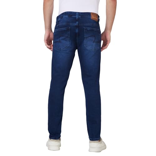 Image of Spykar Men's Kano Slim Fit Mid-Rise Jeans (Ankle Length)