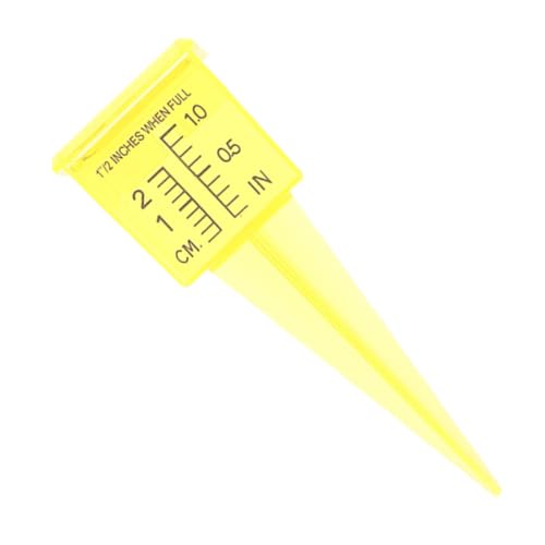FUNOMOCYA Sturdy Outdoor Rain Gauge Multi-use Water Measuring Tool for Garden Lawn with Holder