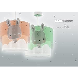 Dalber Lampada a sospensione per bambini Baby Bunny Rosa Conejito Rosa