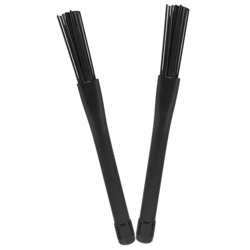 NULYLU Percussion Instrument Brush Set 1 Pair Retractable Nylon Brushes for Drums