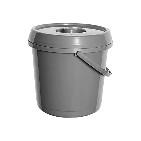ACCURATE 14 Litre Nappy Bucket with Lid (SILVER) Cover