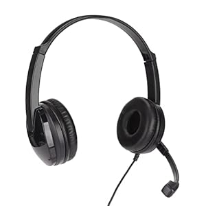 Jectse Black Gaming Headset Wired Surround Headphones Stéréo avec Microphone de Suppression de Bruit pour PC One, Réglage de Volume, Conception Confortable