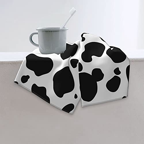 Xwqwer Cow Print Ultra Soft Highly Absorbent Hand Towels, Bathroom Kitchen Dish Guest Towel Multipurpose Towel For Gym, Hotel, Spa And Home Decor(27.5 X 12 In) #TOP5