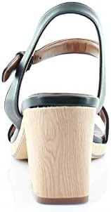 Naturalizer Womens Rose Black Leather Ankle Straps 10 W | Image 3
