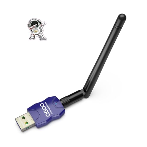 Class 1 Long Range Bluetooth Adapter for PC, QGOO USB Bluetooth Adapter for PC 5.3+EDR, Bluetooth Dongle Bluetooth Receiver Support Windows10/8.1/8/7?blue-090?