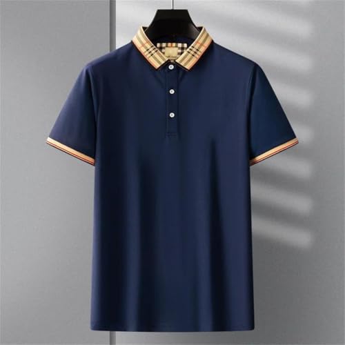 Men's Summer Short Sleeve Pattern Embroidered Shirt Business Casual T-Shirt2