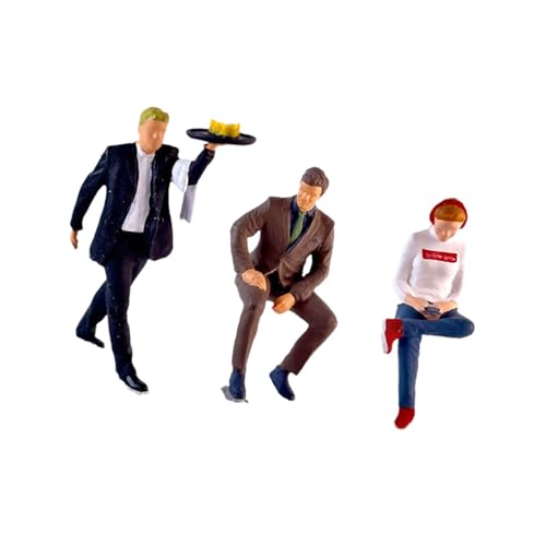 Figurine miniature 1/64 en résine peinte à la main pour diorama de bureau élégant