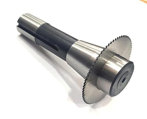 AI TOOLS Slitting Slotting Saw Holder with Circular Saw Blade R8 Shank 7/16″ UNF