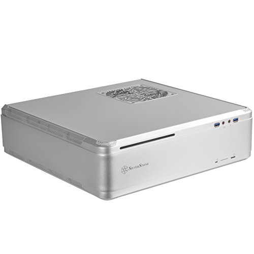 Image of SilverStone Technology Fortress Z FTZ01 Aluminum unibody Mini-ITX Small Form Factor case, Silver, SST-FTZ01S, 14.8 inch x 4.21 inch x 13.82 inch