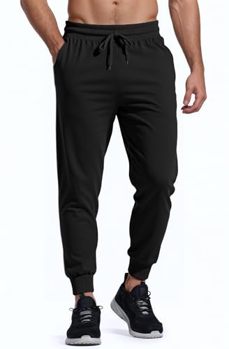 Men's Athletic Pants Joggers Elastic Sweatpants Summer Fitness Out with Pockets