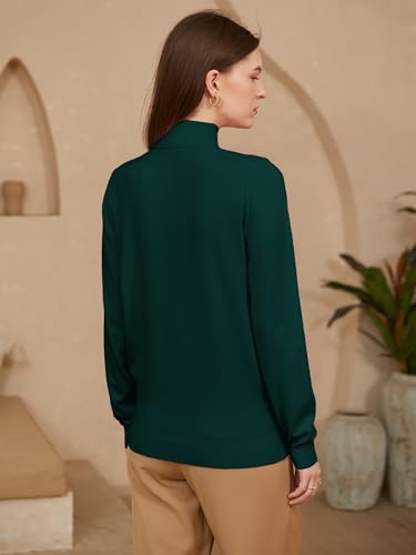 Image of DAIMIDY Turtleneck Sweaters for Women Long Sleeve Pullover Tops | Knitted Material| Soft, Warm and Breathable| High Resilience and Tensile Strength Design| Business Casual Tops| Dailywear