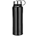 Bouteille d'eau isotherme en acier inoxydable 1,5 l Noir Réutilisable Bouteille Isotherme pour Sport| Gym| Voyage| Cadeau Noël pour Hommes et Femmes