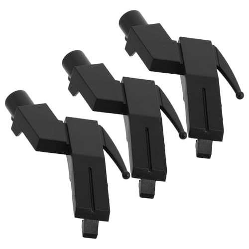 Gatuida Soporte para Aguja de Fonógrafo Negro de 3 Piezas, Portaagujas para Discos y Soporte para Cartuchos de Tocadiscos, Accesorio Estable y Compatible para Equipo Dj y