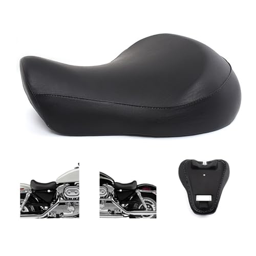 Cojín delantero para Sportster XL883C en cuero sintético negro años 1999 a 2003 2