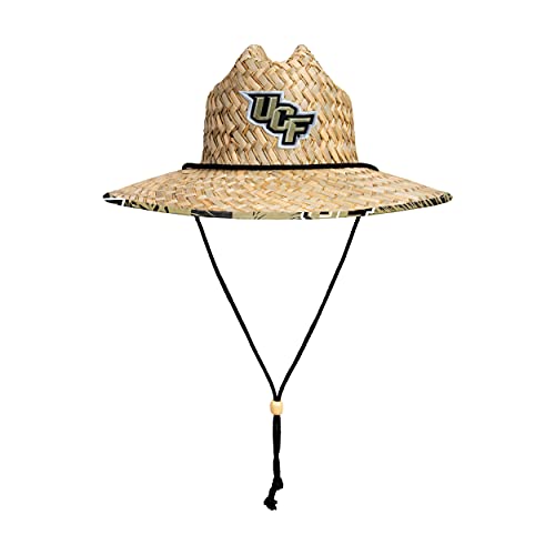 Image of FOCO Men's NCAA College Team Logo Floral Straw Sun Hat
