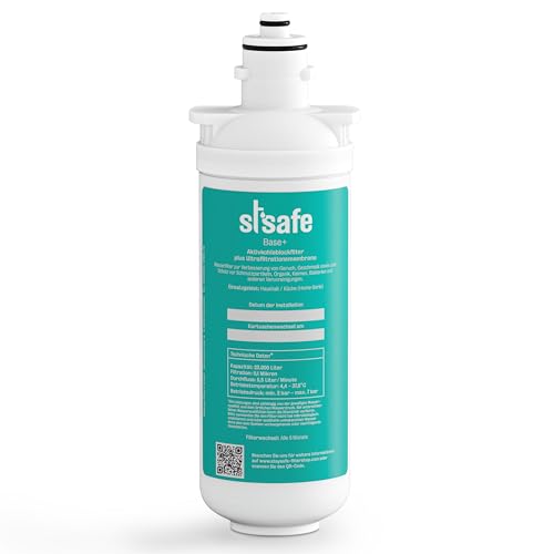 StSafe BASE+ Ersatzfilter | Untertisch Wasserfilter Ersatzkartusche passend zu den StSafe Filtern der HOME-Serie | Schnellwechselsystem I doppelte Filtration I Filtersystem Wasser I Trinkwasserfilter