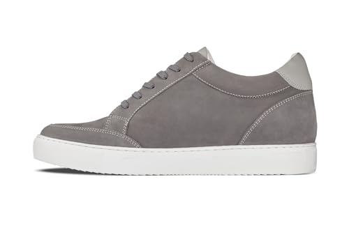 Image of CALTO Men's Invisible Height Increasing Elevator Shoes - Lightweight Lace-up Casual Sneakers - 3.2 Inches Taller