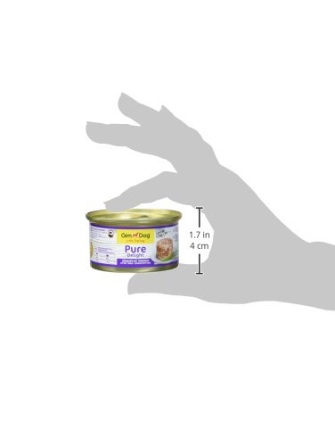 GimDog Pure Delight Hühnchen mit Thunfisch - Proteinreicher Hundesnack mit zartem Fleisch in köstlichem Gelee - 12 Dosen (12 x 85 g)