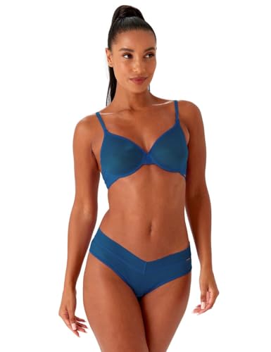Image of Gossard Glossies Sheer Underwire Bra - Barely-There Moulded Plunge, Invisible Under Clothing