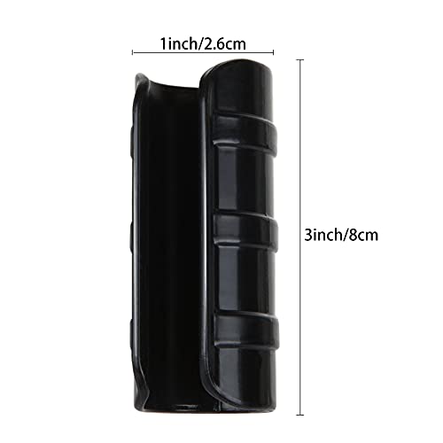 50 PCS 1 inch Greenhouse Clamps Clips 26mm Black ABS Snap Clamp Tube Clip Garden Buildings Tube Clip for Greenhouse Film, Sunshade Nets, Frame Shelters (Outer Ø 1.26”inner Ø 1”)