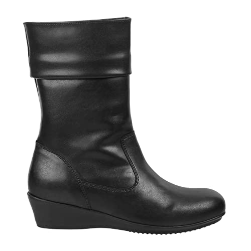 Image of Metro Women's Faux Leather Mid Calf Cool Weather Fashion Boots
