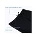 Easyglide Square Leg Suit Mens Comfortable Swimsuit for Polyester Fabric Shape Retention,Quick Drying (Black&Dazzling Blue, 32)