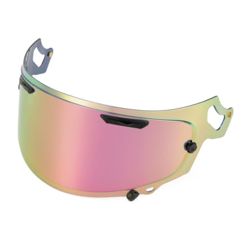 Image of PSLER Shatterproof Helmet Visor for Regent X Corsair-X Quantum-X,Rose Red | Impact-Resistant ,UV400 Protection, Motorcycle Tinted Face Shield Replacement for Regent X Corsair-X Quantum-X Signet-X