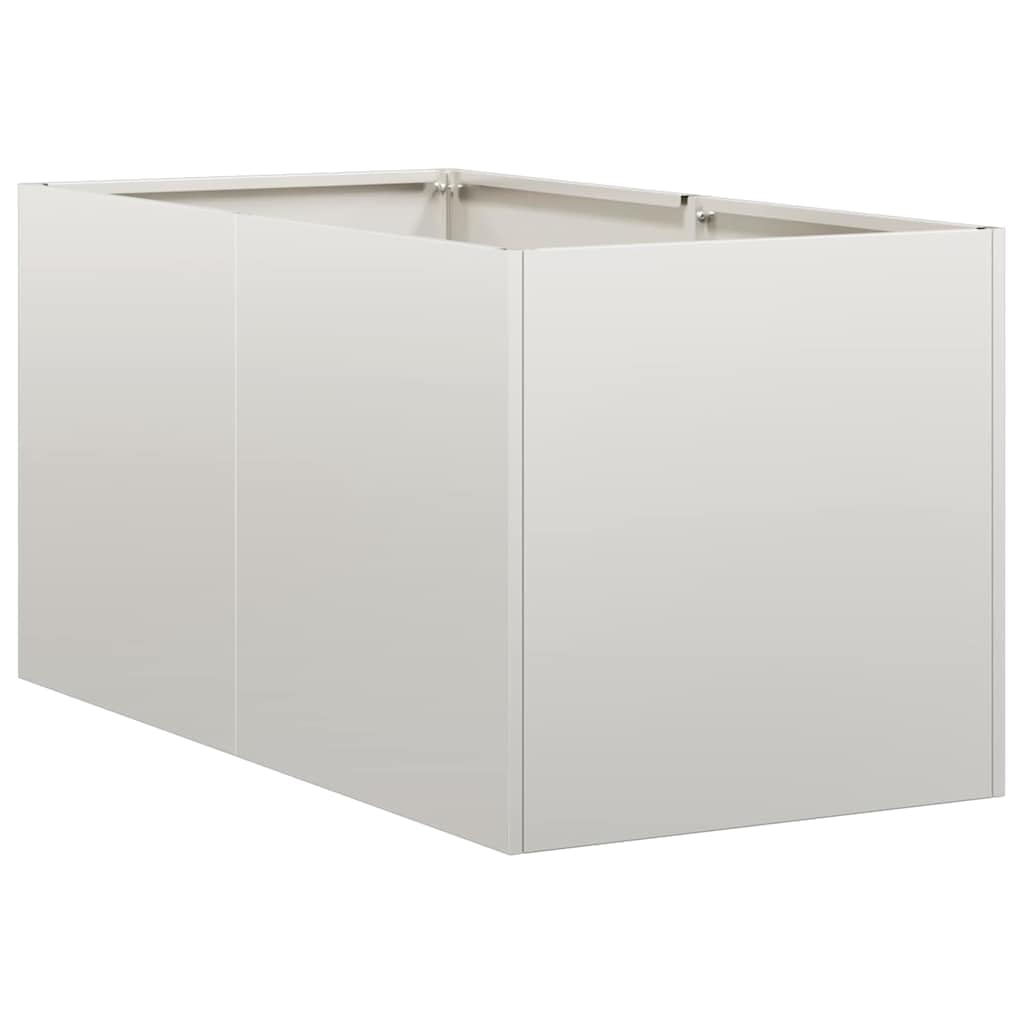 vidaXL Planter 40x80x40 cm Stainless Steel — image 1