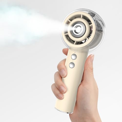 Hotsales Portable Misting Fan, Handheld Turbo Fan with Mist, 6000...