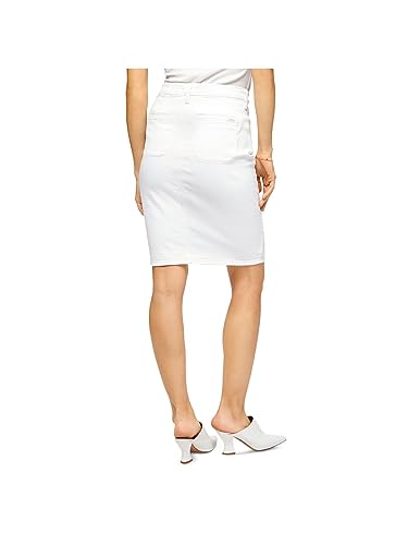 7 For All Mankind JEN7 Women's Button-Front Denim Pencil Skirt (Clean White, 16)2