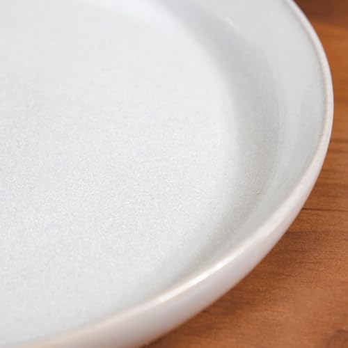 Image of Nestasia Ceramic Set of 6 Dinner Plates (10 Inch Each) - Light Grey Full Plates with Glossy Finish - Perfect for Home, Kitchen, Dining & Gifting