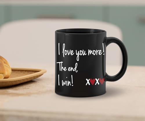Taza de cerámica para café 11 oz con diseño amor miniatura 2