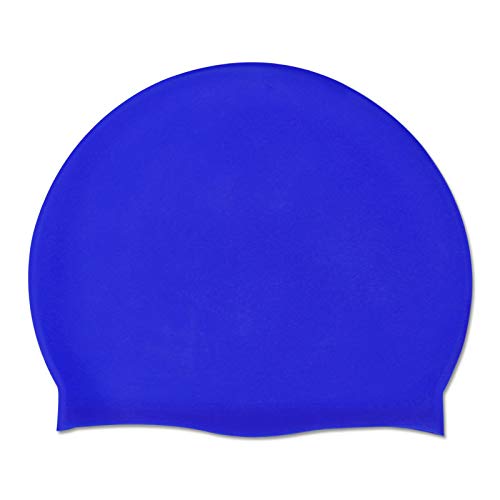 2 Stuks Zwemmen Cap, siliconen badmuts, Zwemmuts, Elastische Badmuts, Zwemmenmuts voor Vrouwen en Mannen - Waterdicht, Siliconen- Unisex zwemmen Cap, Unisex badmuts voor lang haar en kort haar - Image 8