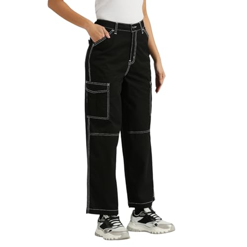 Image of Pepe Jeans Women's High Rise Regular Casual Pants