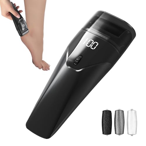 Lima eléctrica para pies | Extractor de pies eléctrico ajustable para piel áspera | Herramienta de pedicura automática para uso en interiores y exteriores, raspador de pies para madre, padre, esposa