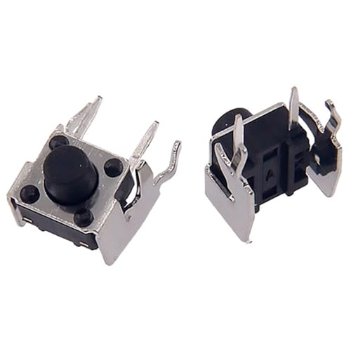 Interrupteur à bouton-poussoir horizontal 6x6x6 mm avec support robuste