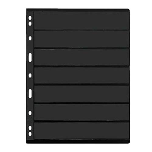 MUROAD Stempelseiten für Briefmarkenalbum, 10 Blatt, 7S-Seiten für Briefmarken, Sammler, Profi-Packung (7 Reihen)