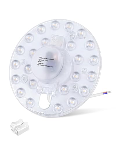 DoRight Corina Circolina LED 12W Bianco Naturale 4000K Con Magnete Modulo di Ricambio Circolare LED Adatto per Telai di Plafoniere Trasformate la Modulo Ricambio Neon Plafoniera a LED 220V