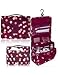 L&FY Multifunction Portable Travel Toiletry Bag Cosmetic Makeup Pouch Toiletry Case Wash Organizer ( Wine red)