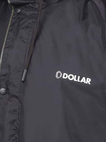 Image of Dollar Rainguard Men's Reversible Full Sleeve Solid Raincoat Set With Adjustable Hood and Pocket