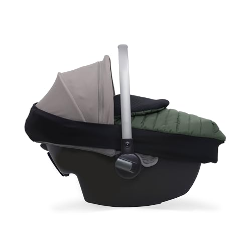 Image of Little Unicorn Winter Car Seat Cover | Premium Insulated Fabric | Universal Fit & Easy to Install | Travel Bag Included (Dark Green)