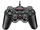 Speedlink THUNDERSTRIKE PC Gamepad - Gaming Controller PC mit Kabel USB-A, Schnellfeuer und Autofeuer Funktion, robuste Bauweise, DirectInput analog/digital, 1,7m Kabellänge, schwarz