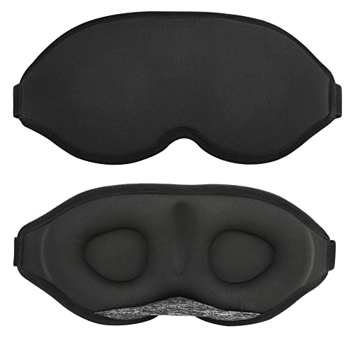 Schlafmaske Herren und schlafmaske Frauen,leichte 3D sleep mask schlafbrille herren bequem, licht blockierendes Augenmaske schlafbrille damen bequem schlafmasken mit schlafen & beruhigung Cover