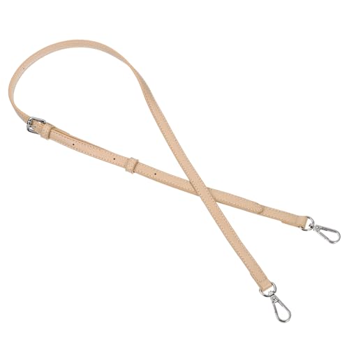 Image of uxcell Leather Bag Strap Replacement Adjustable Crossbody Bag Straps Conversion for Shoulder Bag Handbag Purse, Pink, Silver Buckle