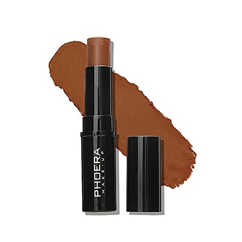 PHOERA Concealer Stick Highlighter Pen Contour Stick, Concealer Full Coverage, Wasserdichter Concealer Cremiger Stick Contour Makeup für Augen und Augenringe (#208 Espresso) Cover