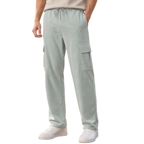 Image of Nobero Joggers for Men | Oversized Fit | Elasticated Waist with Drawcord | Soft & Breathable Fabric | Loose Track Pants | Casual & Streetwear