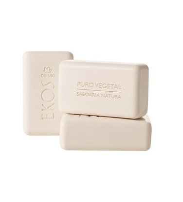 Linha Ekos Natura - Sabonete em Barra Puro Vegetal Castanha (3 x 100 Gr) - (Natura Ekos Collection - Brazilian Nut Vegetable Bar Soap (3 x Net 3.53 Oz))